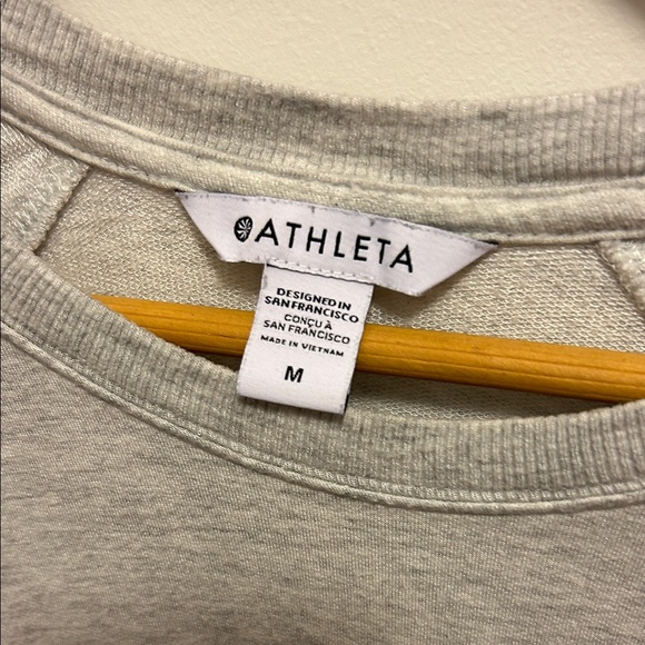 Athleta Light Gray Sweatshirt - Picture 2 of 5